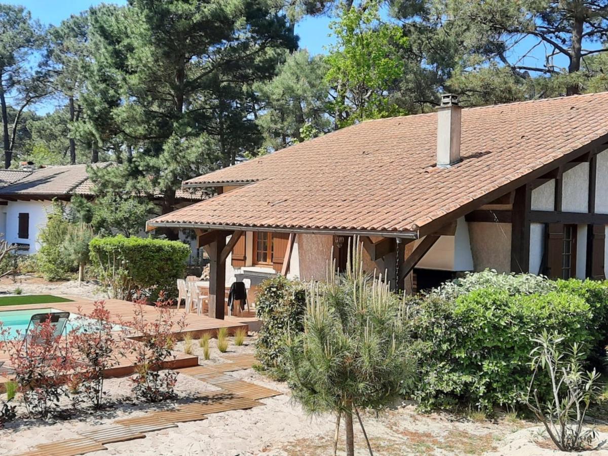 Grande Maison Landaise Avec Piscine Privee, Proche Plage, Pour 8 Personnes A Biscarrosse - Fr-1-319-398 Eksteriør bilde